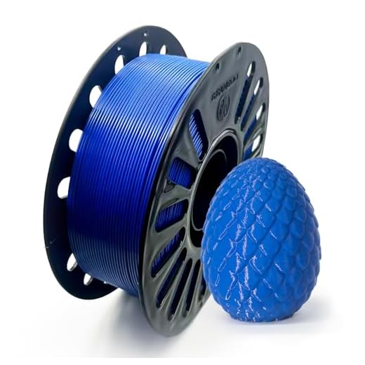PETG 3D Printer Filament 1.75mm, 1kg (2.2lbs), Dimensional Accuracy ±0.03mm, Vacuum Sealed-Blue