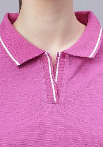 Image of Wear Your Opinion Womens Premium Pique Polo Collar Neck T-Shirt Womens Premium Pique Polo Collar Neck T-Shirt (Design: Tipped Polo)