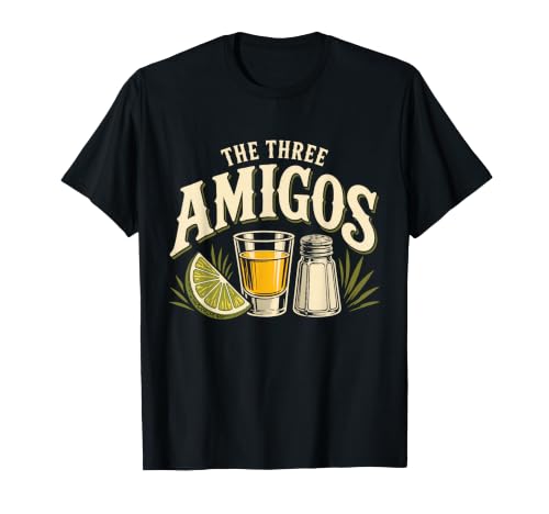 Three Amigos Cinco De Mayo Tequila Party Design T-Shirt