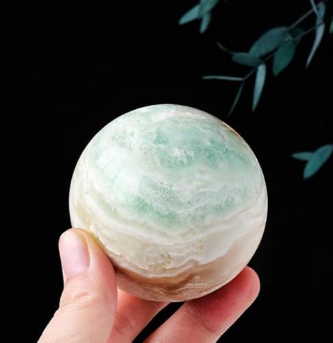 Boule de cristal d'hémimorphite bleue 55-60mm pour la divination