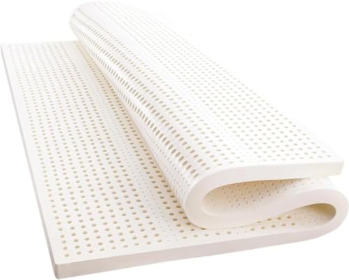 WKXTECZT 100% Naturlatex Organisch Atmungsaktive Und Bequeme Matratze, Dick 2.5CM/5 cm / 7,5 cm / 10 cm Langlebig Und Nicht Leicht Zu Kollabieren,1in,160x200cm(63x79in)