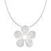 Produktbild Vinani Anhänger Blüte gebürstet mit Schlangenkette 45 cm Sterling Silber 925 Kette Italien Blume ABPG-S45