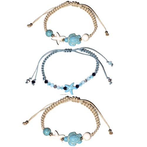 Genérico Pulsera Tortugas macrame Artesanal cordon mujer Verano cuerda -...