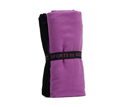 Gözze - Absorbent Sports and Gym Towel, Super Soft, Synthetic Fibre, 70 x 140 cm - Purple