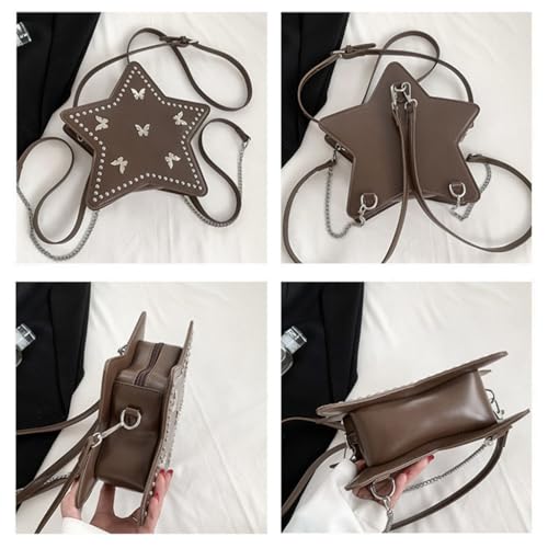 Sac à dos étoile en cuir PU : le sac clouté compact pour libérer vos mains