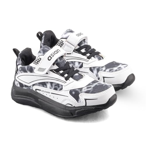 Image of ASIAN Boomer-05 Kids Sports Shoes with Velcro Strap | Lightweight Comfortable Stylish Shoes for Boys & Girls | Durable Grip Sole Casual Running Shoes