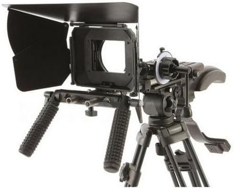 Proaim DSLR KIT-3 with Shoulder Mount Handles, Follow Focus & Mattebox Sunshade Kit for DSLR Videography with Carry Bag