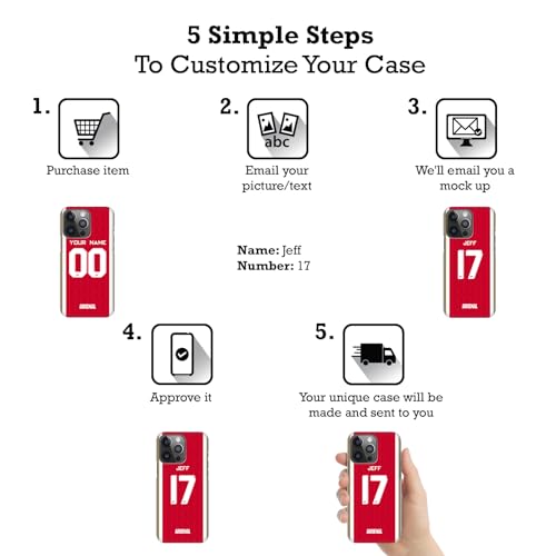 Head Case Designs Officially Licensed Custom Customized Personalized Arsenal FC Home 2023/24 Kit Leather Book Wallet Case Cover Compatible with Apple iPad 10.9 (2022)