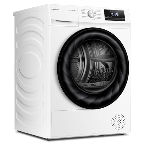 MEDION Wärmepumpentrockner (9kg, Wäschetrockner, 15 Programme, sensorgesteuertes Trocknen, Startverzögerung, Restlaufanzeige, große Türöffnung, MD 37686) – Bild 2