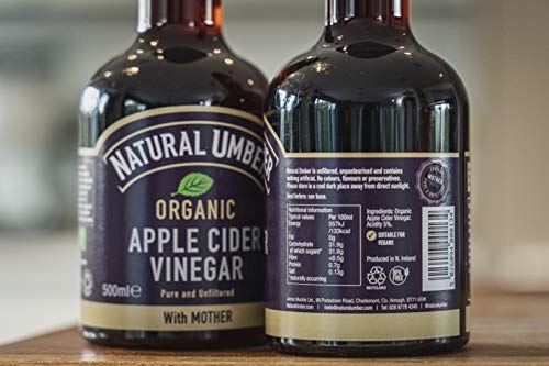 Natural Umber | Organic Apple Cider Vinegar with The Mother | 3 Star Great Taste | 500ml (Pack of 2)