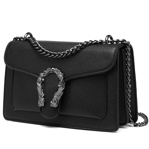 Borse tracolla donna alla moda e multifunzionale: La borsa a spalla donna ha un design semplice e alla moda con una catena a tracolla color antracite, che conferisce alla borsetta ragazza un aspetto più lussuoso e di alta qualità, combinando classe e moda. Inoltre, la borsa piccola tracolla donna ha una vasta gamma di colori, che siate a una festa, a un concerto, a fare shopping, in viaggio, al lavoro, ecc., può soddisfare il vostro gusto personale.