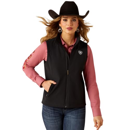 Ariat Women's Black & Southwest Softshell Vest