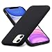 Ermorgen Liquid Silicone Gel Rubber Case Compatible for iPhone 11 6.1 2019, Full Protective Shockproof Ultra Slim (Excellent Touch) -Black