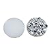 Julie Wang 300Pcs 12mm Resin Round Faux Drusy Cabochons Flat Back Cameo Beads Craft Jewelry Rarring Necklace Making DIY Mixed Findings