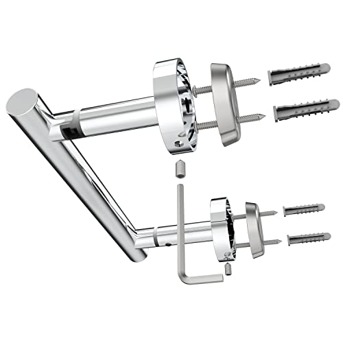 Wzrua Polished Finish Toilet Paper Holder Double Post Pivoting Toilet Paper Roll Holder Toilet Paper Hanger Sus304 Stainless Steel Toilet Tissue Holder Wall Mounted #TOP4