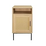 Meuble qui a du style : Ce n’est pas juste une table de chevet, c’est une table qui donne du cachet à votre chambre. Son design en cannage tressé et bois clair apporte une touche naturelle et chaleureuse, parfaite pour une déco bohème, scandinave ou vintage.