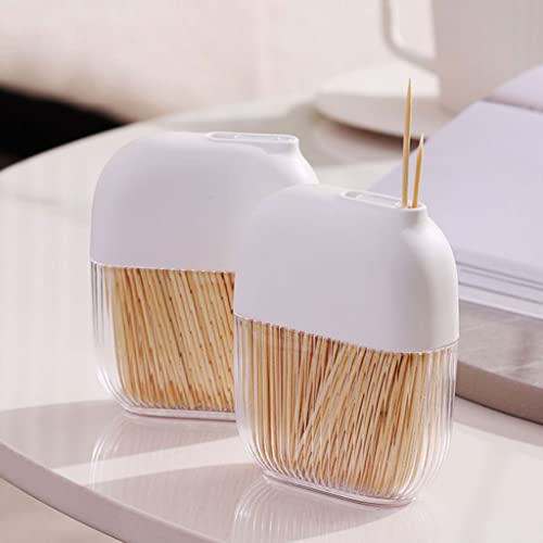 Cure-dents à l'abri de la poussière avec ce distributeur blanc