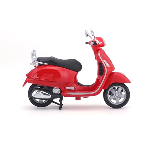 Modelo en miniatura Scooter a escala 1:18 Vespa GTS 300 rojo miniatura 5