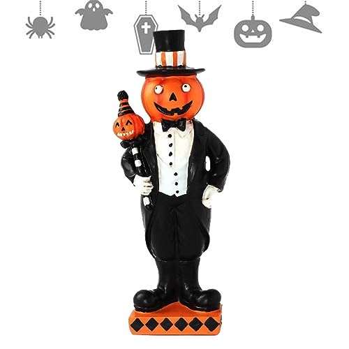 Halloween miniatuur hars pompoen pop - Gentleman pompoen hars ornamenten,Herbruikbare pompoenfiguren, Halloween-pompoenpop voor hotels Maxpo - Image 8