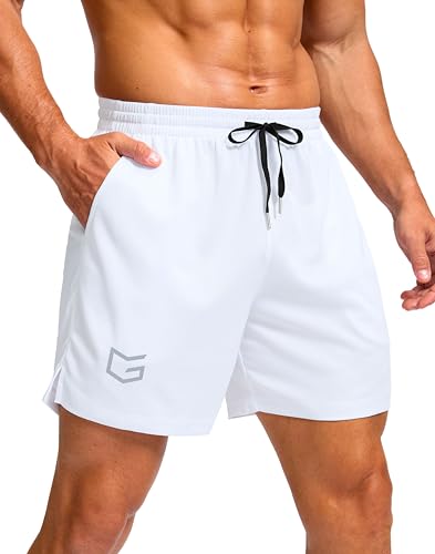 Image of G Gradual Men's Athletic Workout Shorts with Pockets 5 inch /7 inch /9 inch Lightweight Quick Dry Gym Basketball Running Shorts for Men