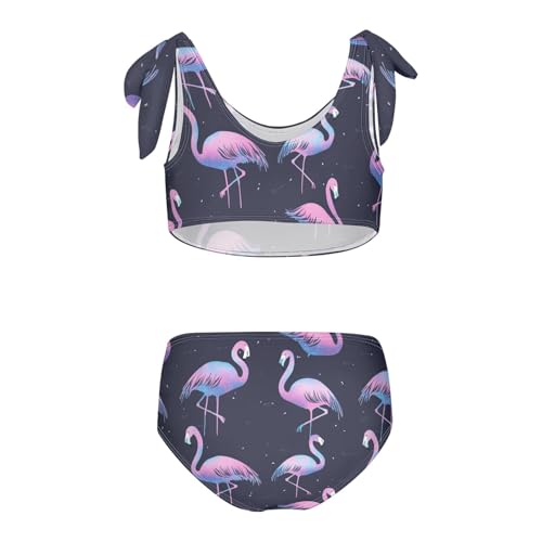 Wusikd Flamingo Girls Swimsuits Two Piece Swimwear Bikini Set for for Girls Size 3T2
