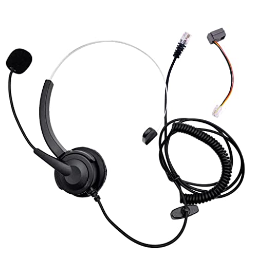 Teléfono con Auricular RJ11 para Call Center Negro miniatura 1