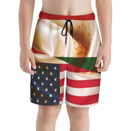 Men's Tajik Tajikistan Flag Swim Trunks Quick Dry for Swimming, Beach Bathing Durable Men's Swimming Shorts with Comfort Fit3