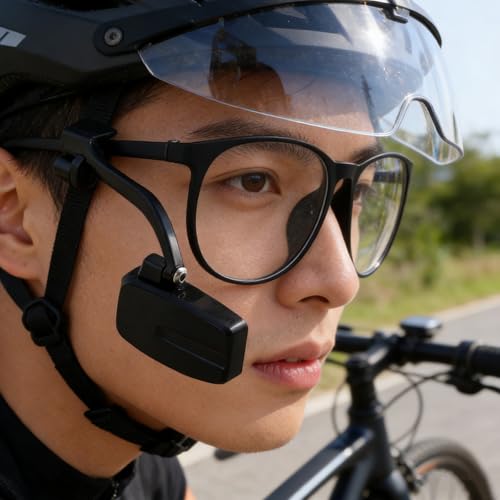 Espejo retrovisor para casco de bicicleta ajustable accesorio de ABS 6