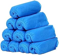 Shoe Cover Disposable. 100 pcs (50 pairs) Non-Woven Elasticated Fabric One Size Fits All. Non-Slip, Durable Boot & Shoes Cover for Indoor/Outdoor