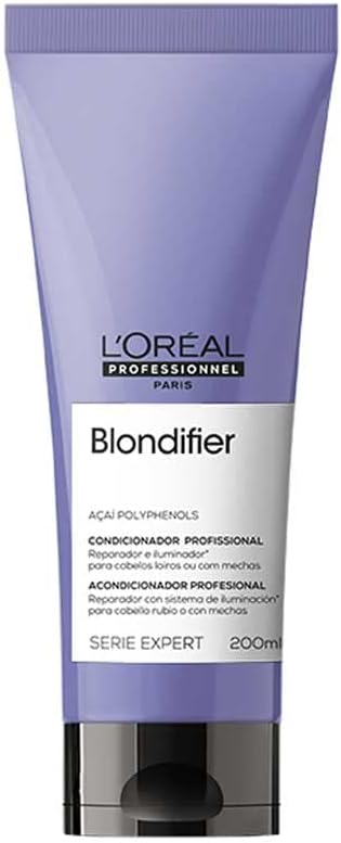 L’Oréal Professionnel Condicionador Blondifier, Tratamento Nutritivo e Suavizante, Aumenta o Brilho e Combate a Oxidação dos Fios, Para Cabelos Loiros ou Descoloridos, 200ml