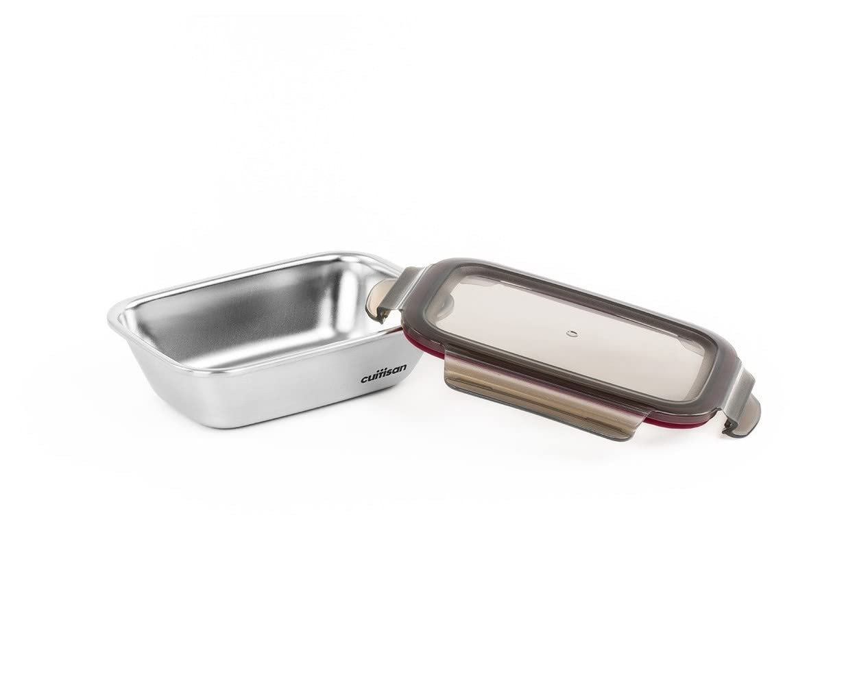 WK WARMCOOK Cuitisan - Confezione da 5 scatole per alimenti in acciaio inox, adatte al microonde, 580, 640, 920, 1100 e 1800 ml