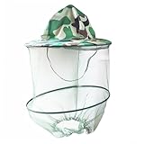 GALPADA Sombrero con Fina y Protección Facial Gorra con Chal Camuflaje Anti-uv para Apicultores Pesca y Actividades al Aire