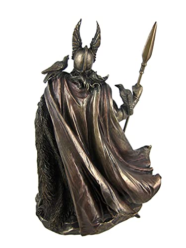 Unicorn Studio 9.75 Inch Norse God - Odin Cold Cast Bronze Sculpture Figurine One Size #TOP2