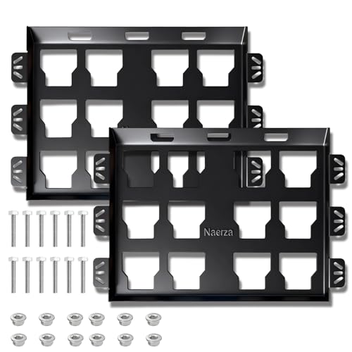 Naerza Mounting Plate Compatible with Milwaukee Packout 48-22-8486- Packout Accessories for Milwaukee Packout Tool Storage Setup and System Organization 100 Lbs Load Capacity 2 Pack