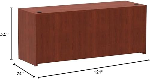 Miniatura 10 de Alera Valencia Series 72 x 24 x 29-12 pulgadas Credenza Shell, marco cereza medioparte superior