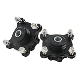 MOTOTPR Pair 4 Stud Front Wheel Rim Hub for Dirt Bike Quad ATV Go Kart Drift Trike Mini Bike