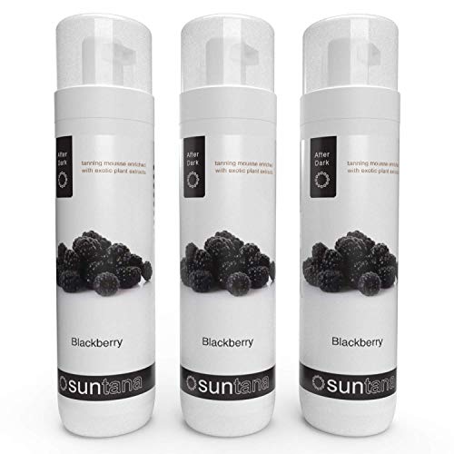 Suntana Spray Tan Blackberry Parfumé'après Foncé' Auto-Bronzant Mousse - 3pk