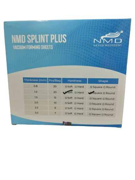 NMD Dental Vacuum forming Sheets (Soft, 1 MM) (Pack Of 1)-picture-25