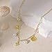 SELSHE Charm Necklace for Women,Dainty 14K Gold Platd Pendant Necklaces Cute Pearl Seashell Starfish Necklace Charms Waterproof Beach Necklaces for Women Trendy Summer Jewelry