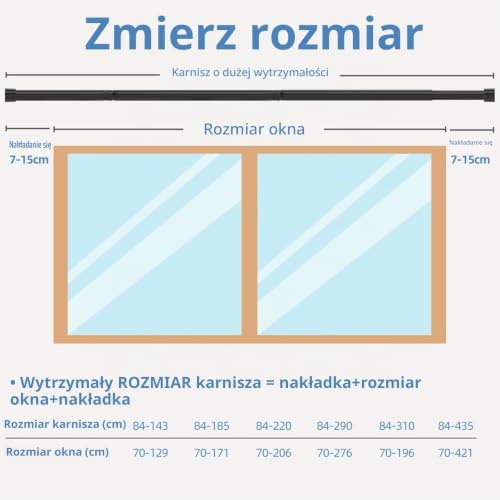 czarny karnisz do okien karnisze zestaw ze wspornikami i końcówkami średnica 25 mm metalowy karnisz okienny łatwy montaż