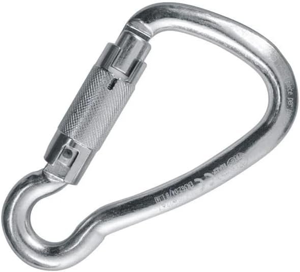 Kong Italy Harness Alu Twist Lock Carabiner, Aluminum Asymmetric Connector with 2-Movement Twist Lock Sleeve (ALU AUTO Block)