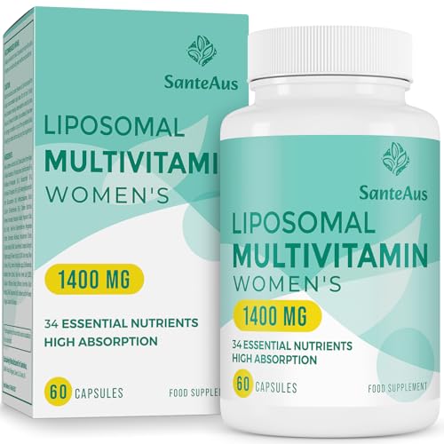 Liposomal Multivitamin for Women 50+ - Women's Daily Multivitamin with Iron, Vitamin A, C, D, E and B Complex - Immune Support, Hair & Skin Support, 60 Vegan Capsules
