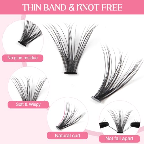 Parriparri DIY Lash Extension Individual Lashes 200 Pcs Natural Cluster Eyelashes Volume Individual False Eyelashes Extension At Home (30D-0.07C-8-16MM Mix) - Image 4