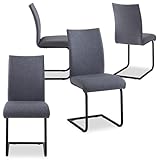 Das Set mit 4 Esszimmerstühle lässt sich leicht mit vorhandenen Möbel in Esszimmer oder Küche kombinieren