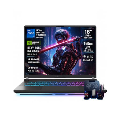 Image of ASUS ROG Strix G16 Gaming Laptop, Core i7-14650HX, 64GB DDR5 RAM, 1TB SSD