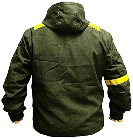 Twenty One Mens 21 Green Pilots Cotton Jumpsuit Hoodie Levitate Camouflage Jacket