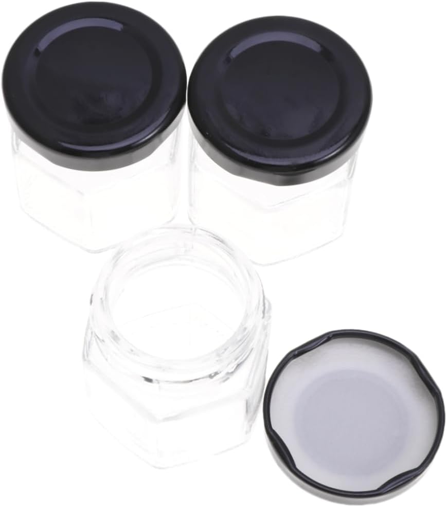 GLEAVI 24Pcs Storage Jars with Six Edges Seal for Food for Storing Nuts Candy Cookies and More Kitchen Canisters for Freshness and Organization