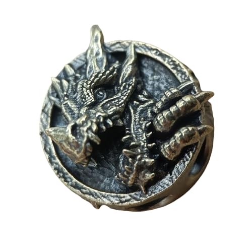 Lightweight Brass Dragon Pendant Perfect For Individualized Outdoor Equipment