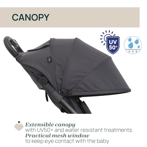 Chicco WE 2 Cochecito Ligero,Plegable de 0 Meses hasta 22 kg,Cochecito de Viaje, Cochecito Ligero para Avión,Reclinable con Posición de Sueño,Arnés Acolchado,Cubierta Compacta y Paraguas Protector - imagen 6