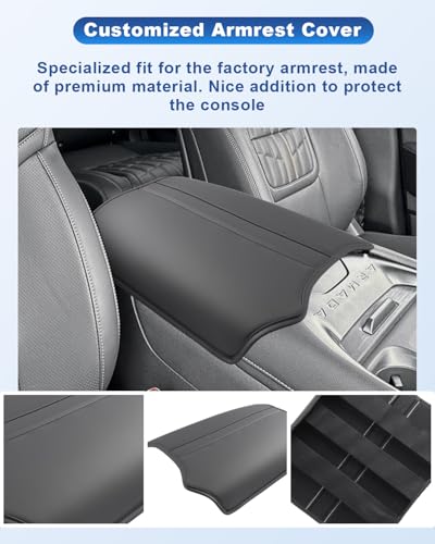Image of CDEFG for 2025 2026 Nissan Armada Accessories Center Console Cover, for 2025-2026 Nissan Armada (SV, SL, Platinum, Pro-4X, Platinum Reserve) Armrest Cover Middle Console Protector